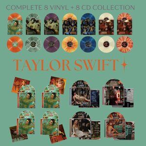 Taylor Swift Vinyl Collection plus Complete Set of 8 CD Versions